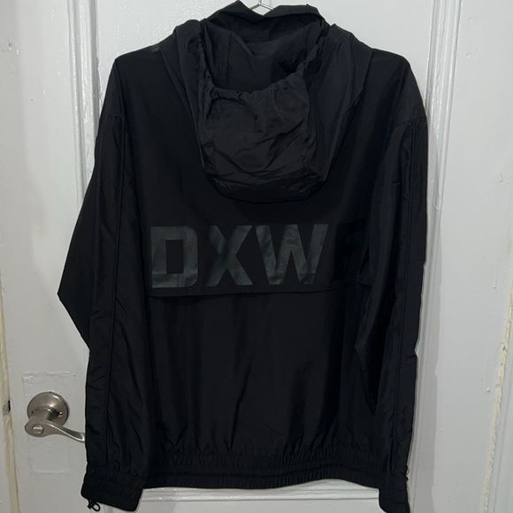 White Fox Boutique X Sarah’s Day Black Windbreaker Jacket - Picture 7 of 9